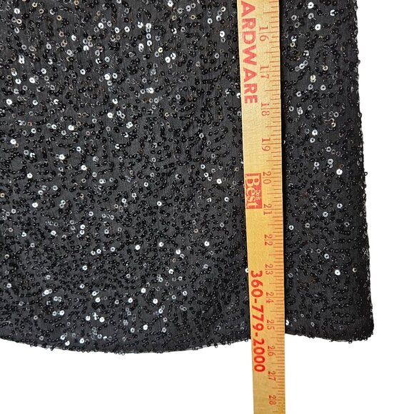 Pendleton Black Sequin Tank & Cardigan Set M Silk Blend Elegant Special Occasion - Picture 8 of 12